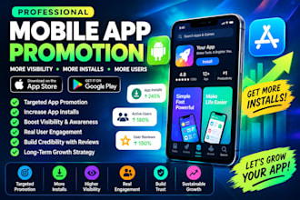 do mobile app promotion, android ios app review, app install