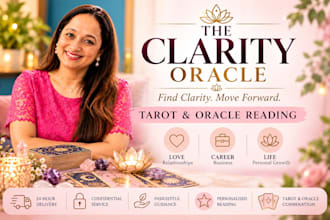 provide intuitive tarot and oracle card readings for love, career, guidance