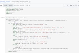 do python web scraping and data extraction