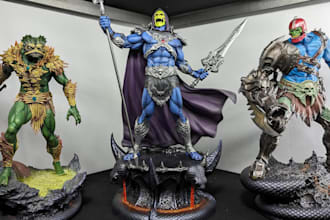 3d print and paint anime figure 3d action figure 3d miniature model resin statue