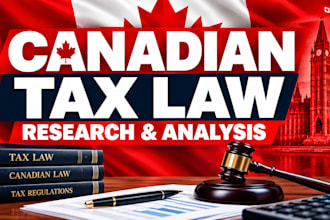 canadian tax law research and legal analysis for businesses