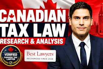 canadian tax law research and legal analysis for businesses