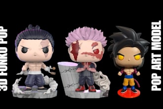 3d funko pop 3d bobblehead mini funko pop 3d figurine 3d chibi toy action figure