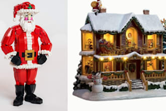 design custom lego design, christmas lego, gift, lego moc, with PDF  instruction