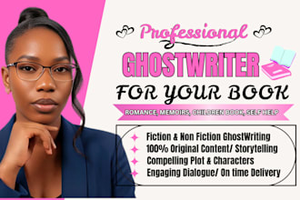 ghostwrite fiction book ebook ghostwriter children book non fiction ghostwriting