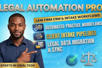 setup law firm crm and client intake automation workflows