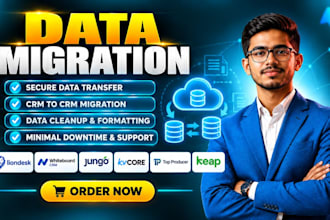 migrate your data from liondesk whiteboard CRM jungo kvcore top producer keap