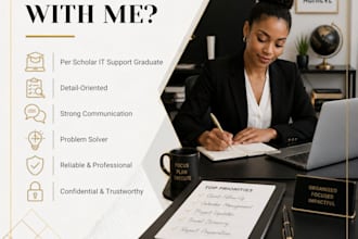 your executive assistant for admin support