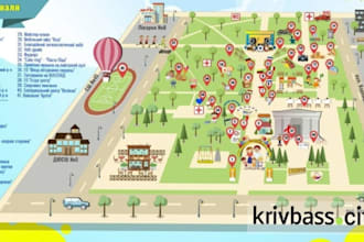 create event map, festival map, venue map and vector map illustration