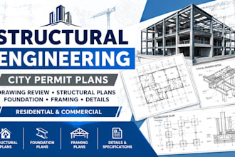 do structural engineering drawings, city permit plans and drawing review florida