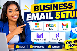 setup microsoft 365 zoho gmail proton mail mail hostinger and business email