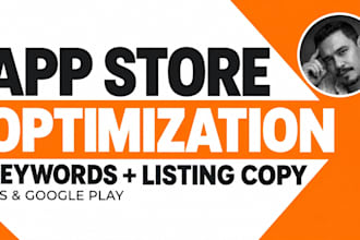 write aso optimized app titles and descriptions for app store and google play