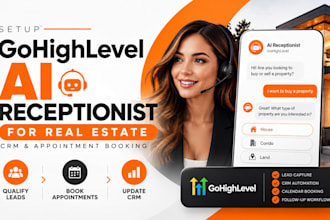 setup gohighlevel ai receptionist for real estate