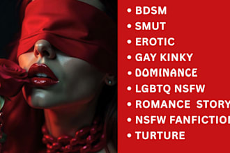 ghostwrite kinky nsfw fanfiction erotic story erotica bdsm and romance novel