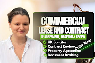 draft commercial lease intellectual property agreement contract drafting review