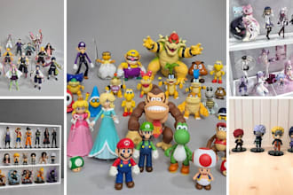 design printable 3d miniatures, tabletop characters and collectible figures