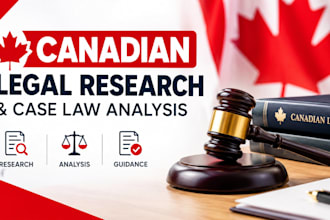 provide canadian legal research and case law analysis legal documents
