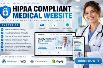 design hipaa compliant medical website healthcare clinic website doctor website