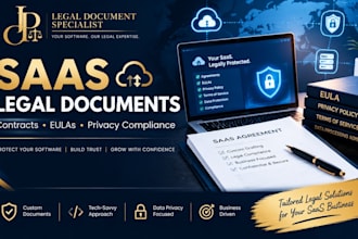 draft saas agreements, eulas, and privacy compliance documents