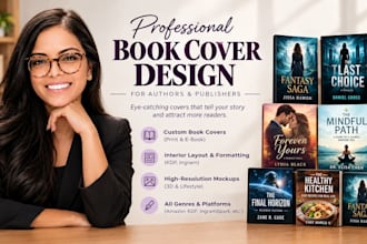 design book cover, ebook cover, kindle, paperback and amazon KDP cover