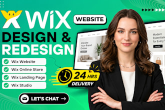design wix website redesign wix online store wix landingpage wix studio in 24hrs