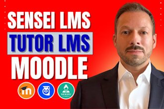 set up online lms elearning website with tutor lms, sensei lms and moodle lms