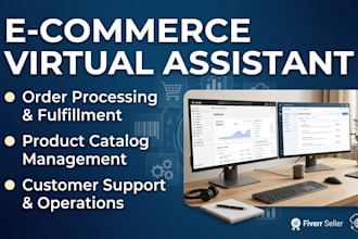 be your e commerce virtual assistant for order processing and store management
