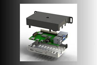 pcb enclosure design, 3d casing for pcb board, mechanical keyboard for printing