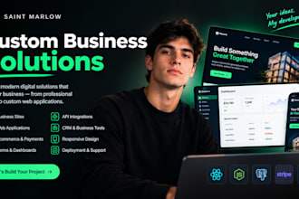 a custom business website or web application