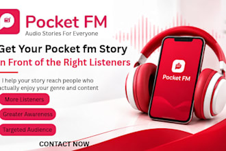 promote your pocket fm story to get more listeners, followers, and playtime