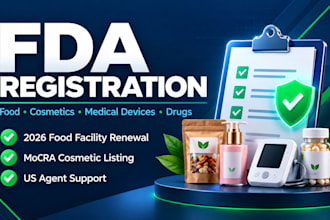 do fda registration for food, cosmetic, medical device, drug facilities