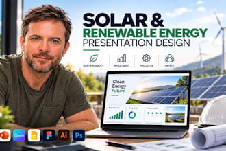 design solar project presentation, renewable energy pitch deck