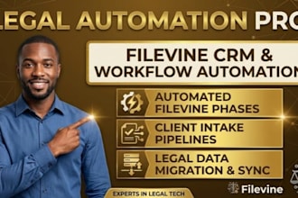 configure filevine crm and custom legal workflow automation systems