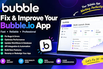 fix bubble io bugs fix bubble errors workflows fix bubble websites fix
