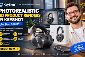 create photorealistic 3d product renders in keyshot for your launch