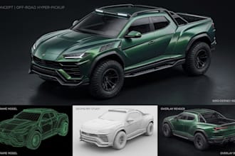 create 3d car modelling realistic 3d car model automotive design for 3d printing