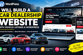 build a car dealership website with vehicle listings and wordpress
