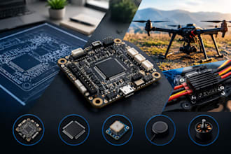 design advance ardupilot pixhawk stm32 px4 uav drone flight controller pcb