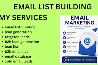 email list building lead generation targeted leads email marketing b2b leads pro
