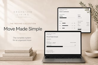 create a personalized moving plan and tracking spreadsheet