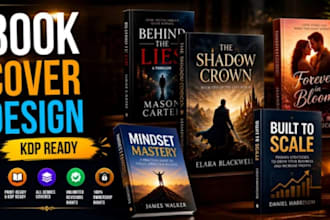 do book cover illustration design for your kdp ebook cover