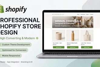 setup shopify store, design shopify dropshipping store