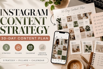 create your instagram content strategy and content calendar