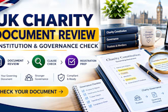 review your UK charity governing document for registration