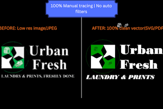vector trace convert or recreate your logo design