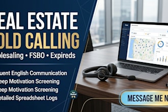 do real estate cold calling and appointment settings for wholesalers and agents