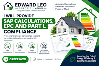 provide sap calculations epc and part l compliance