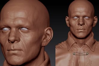 model, rig and add facial rig to character retopology, in cc4, cc5, icone, maya