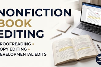 do nonfiction editing, proofreading and developmental edits