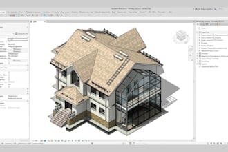 create revit bim models, 3d designs 3d architectural designs and drawings
